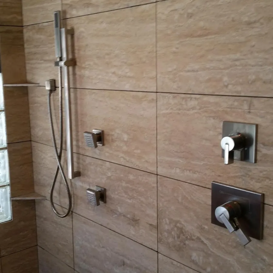 Shower fixture installation for Water Heater Replacement in Andover